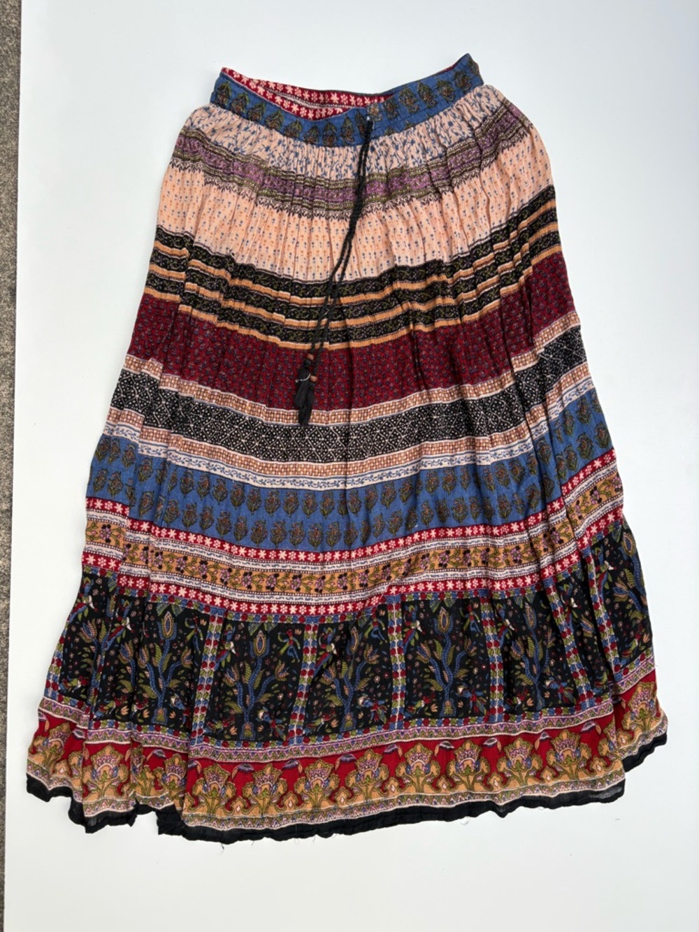 Boho maxi skirt colorful festival fairy boho cottage indie